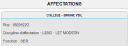 Affectations