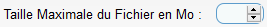 Taille du fichier