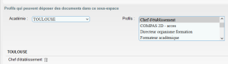 Accès en création