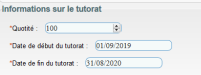Informations complémentaires du tutorat