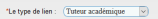 Type de lien