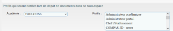 Notifications liées au dépôt